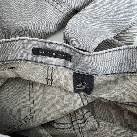 John Varatos Black Weft Jeans In Shark Size 30